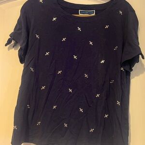 Karen Scott, sparkly embellished top, in guc xl